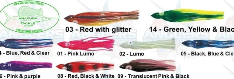 ARAFURA OCTOPUS SKIRTS 7.5 INCH - Pink Lumo