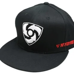 ATOMIC FLAT BRIM CAP - BLACK