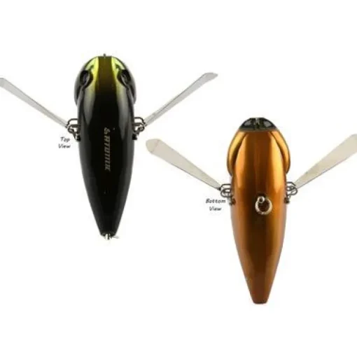 ATOMIC HARDZ SLAPPA 90mm LURE BCB -  Black Christmas Beetle