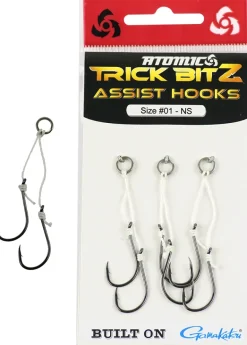 ATOMIC TRICK BITZ ASSIST HOOKS - NO SKIRT - Size 1