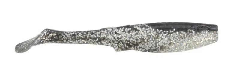 BERKLEY GULP PADDLESHAD LURE 3 INCH - Black Silver