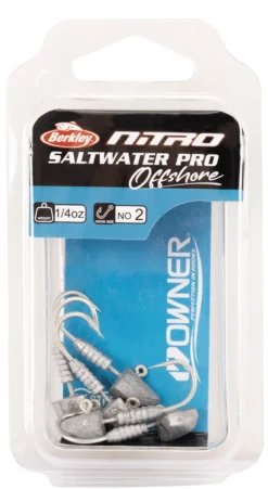 BERKLEY NITRO SALTWATER PRO OFFSHORE JIG HEADS 1/16oz - 3