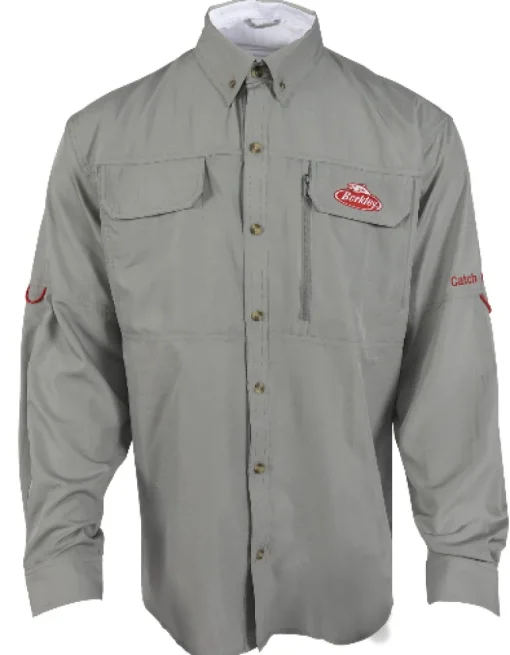 BERKLEY PERFORMANCE VENTED SHIRT GREY - Small