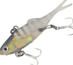 BERKLEY SHIMMA FORK VIBE 65MM LURE  - Clear Herring