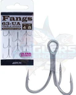 BKK FANGS BT663-UA TREBLE HOOKS - 8 - Qty 8