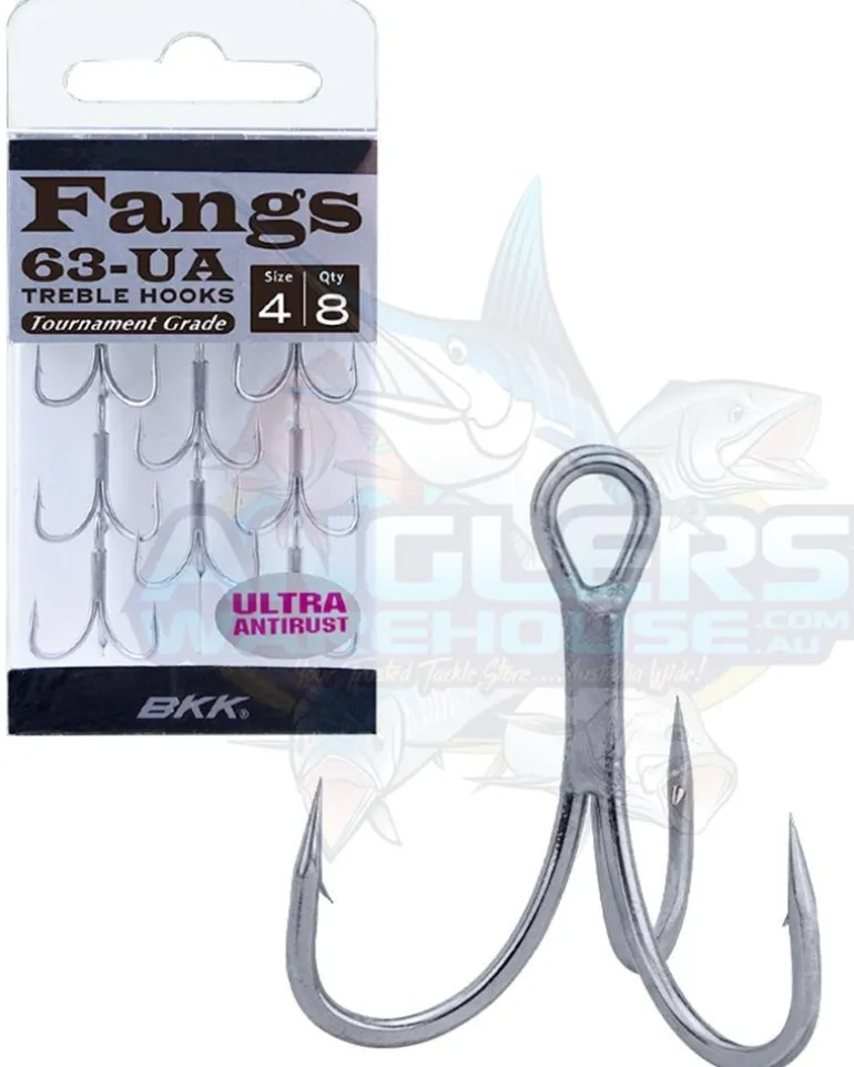 BKK FANGS BT663-UA TREBLE HOOKS - 8 - Qty 8