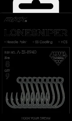 BKK LONE SNIPER SINGLE HOOKS - 8
