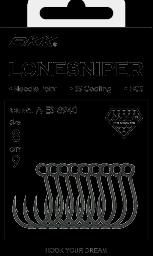 BKK LONE SNIPER SINGLE HOOKS - 8