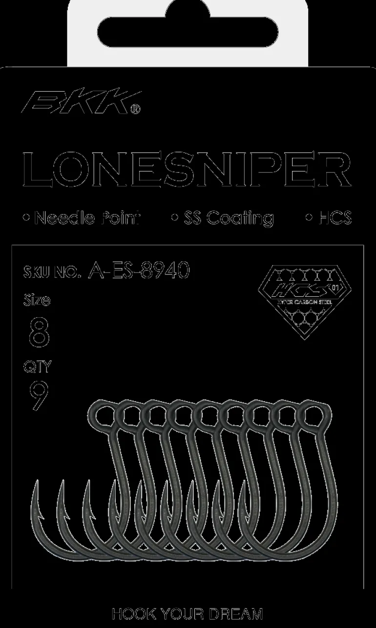 BKK LONE SNIPER SINGLE HOOKS - 8