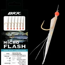 BKK MICRO FLASH SABIKI RIG NATURAL - 6