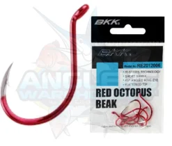 BKK RED OCTOPUS BEAK HOOKS 4 - Qty 7