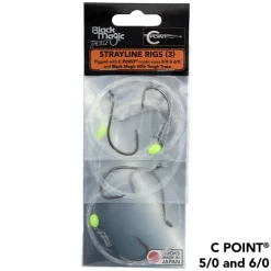 BLACK MAGIC C POINT STRAYLINE RIGS - 5/0 & 6/0