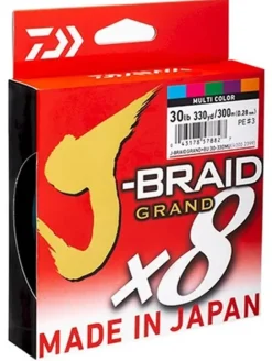 DAIWA J BRAID GRAND X8 BRAID LINE 150m MULTI COLOUR - 10lb