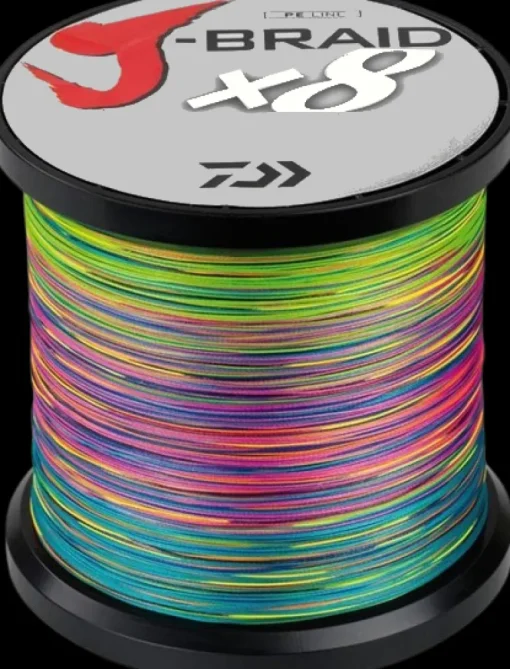 DAIWA J BRAID X8 BRAID LINE 1500m MULTI COLOUR - 20lb