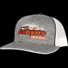 DOBYNS HEATHER CAP WHITE MESH ORANGE LOGO