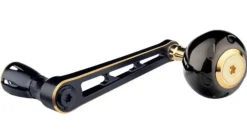 GOMEXUS ALUMINIUM SPIN HANDLE 90mm WITH TITIANIUM KNOB - 45mm - BKGD - Black Gold