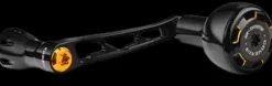 GOMEXUS ALUMINIUM SPIN HANDLE 57mm WITH SAILOR KNOB - 30mm - Black Gold