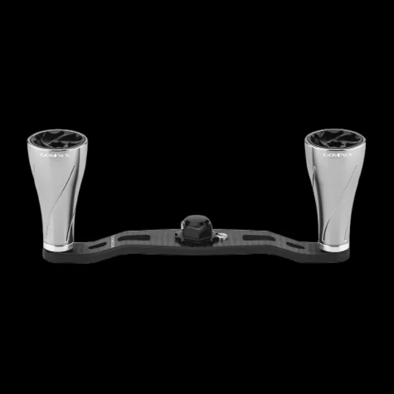 GOMEXUS BAITCAST CARBON POWER HANDLE WITH CNC KNOB 95mm - TNSR - Silver 8x5mm
