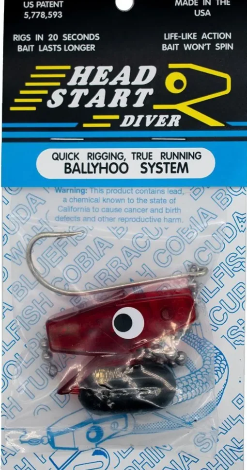 HEAD START DIVER BAIT RIG - Red