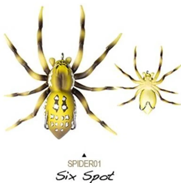 LUNKERHUNT PHANTOM SPIDER LURE 01 - Six Spot