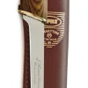 MARTTIINI PRESENTATION BROWN BIRCH HANDLE FILLETING KNIFE WITH SHEATH - 6 INCH