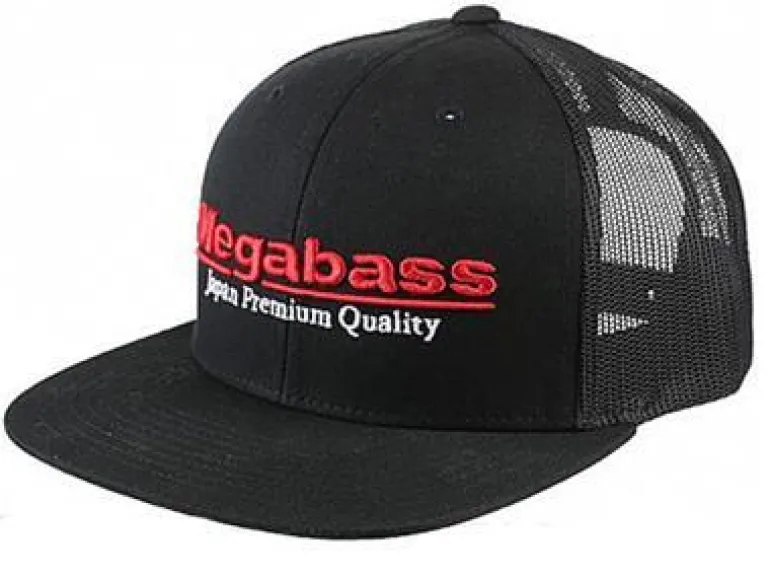 MEGABASS CLASSIC TRUCKER CAP - BLACK/ RED
