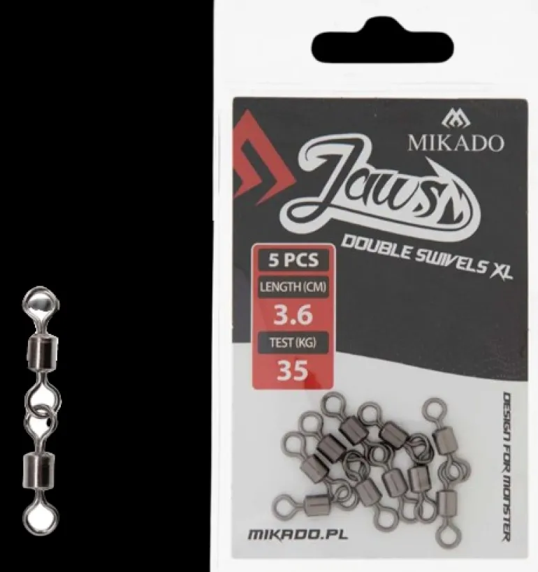MIKADO JAWS DOUBLE SWIVELS XL 35kg