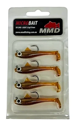 MMD MICROBAIT LURE 55mm HEAVY 4.5g - UV Lime
