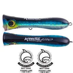 OCEANS LEGACY KEELING POP LURE 140mm RIGGED - 1 Yellowband Fusilier