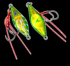 OCEANS LEGACY ROVEN MICRO JIG LURE RIGGED 10g - 1 Green Gold