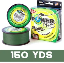 POWER PRO BRAID LINE 150yds GREEN - 15lb
