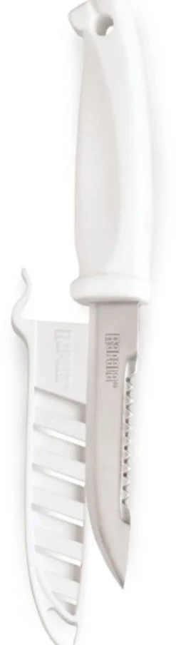RAPALA WHITE COMFORT GRIP BAIT KNIFE - 4 INCH