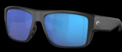 06S9116 COSTA TAXMAN 580G GLASS POLARIZED SUNGLASSES  - Frame: Matte Black/ Lens: Blue Mirror
