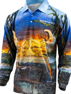 SAMAKI MUDCRAB LONG SLEEVE SHIRT - 3X Large