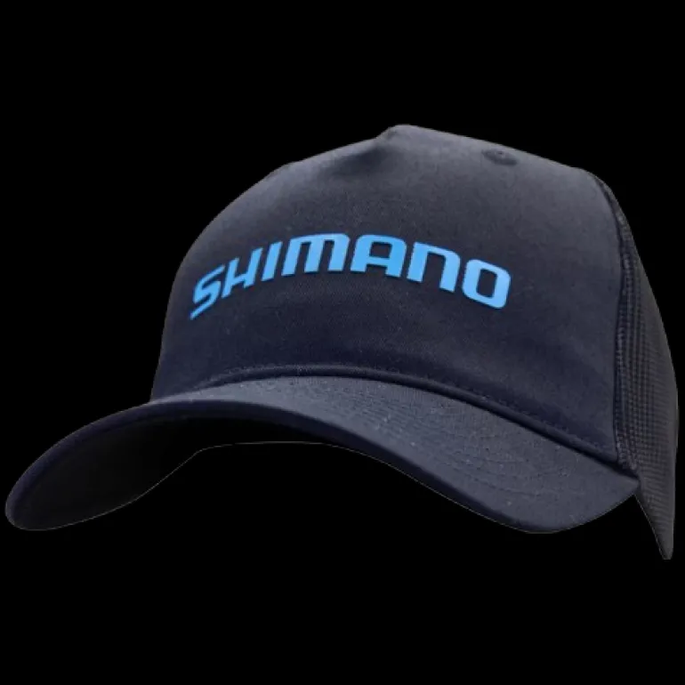 SHIMANO CAP RUBBERIZED LOGO - BLACK
