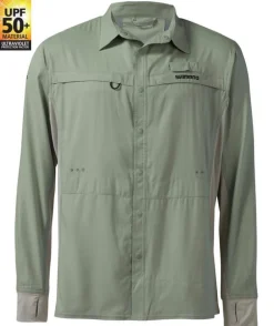 SHIMANO PRO STRETCH VENTED SHIRT SEAFOAM - Small