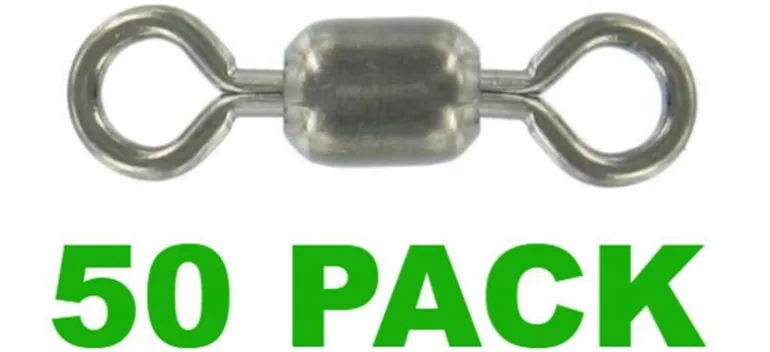 SHOGUN BLACK CRANE SWIVEL 50 PACK #6 - 55lb - 50pcs