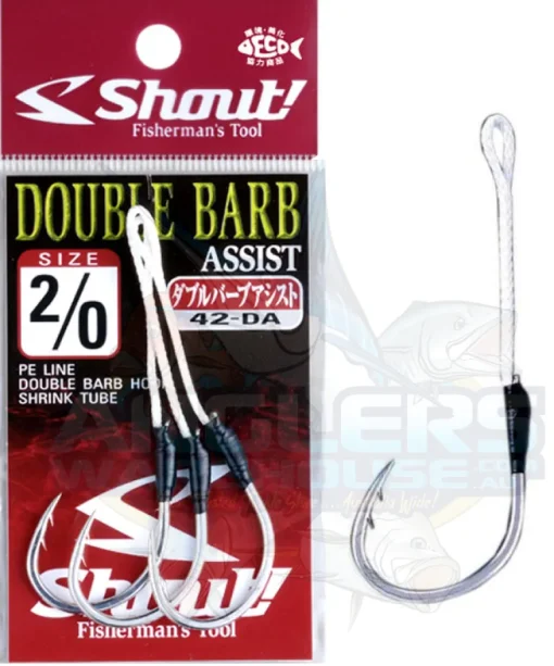 SHOUT DOUBLE BARB ASSIST HOOKS - 1/0