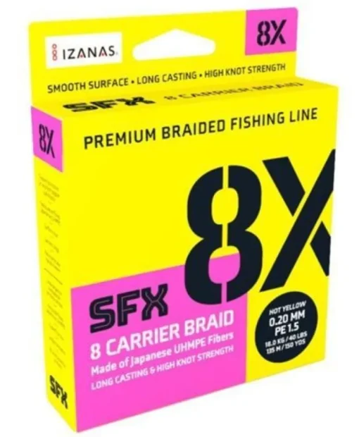 SUFIX SFX 8X BRAID LINE 150yds YELLOW - 10lb - PE 1.2
