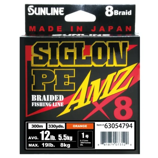 SUNLINE SIGLON AMZ X8 BRAID LINE 150m ORANGE - 6lb