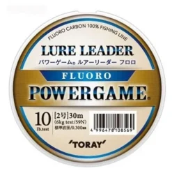 TORAY POWERGAME LURE LEADER FLUOROCARBON LINE 30m - 16lb