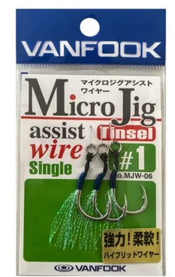 VANFOOK MICRO JIG ASSIST WIRE HOOKS SINGLE - MJW-06 - 2