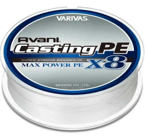 VARIVAS AVANI CASTING MAX POWER PE X8 BRAID LINE 300m WHITE - PE 1.0 - 20.2lb